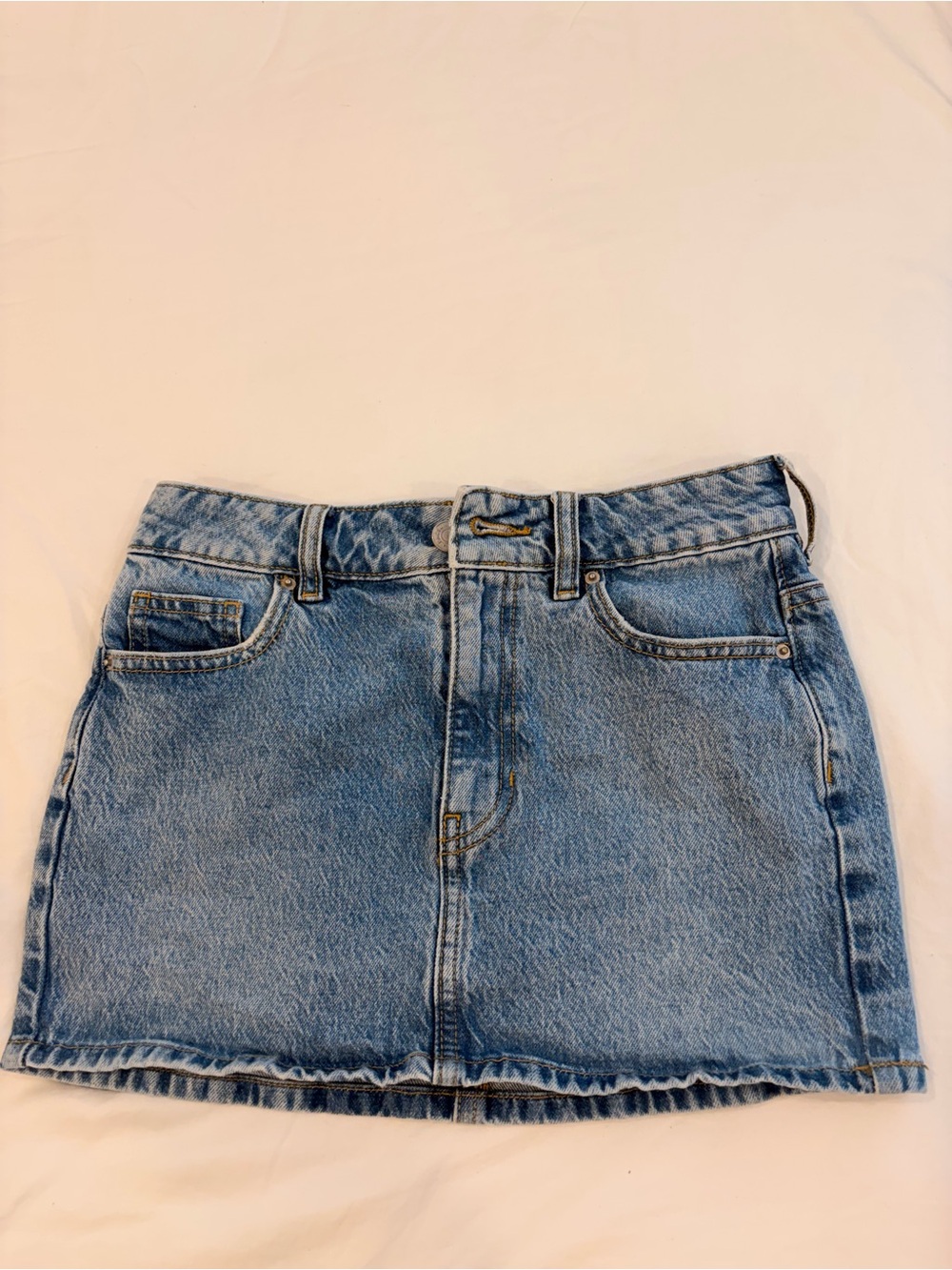 PacSun Light Blue Denim Mini Skirt